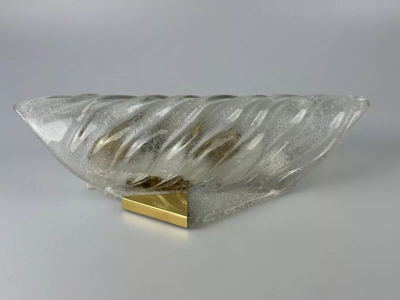 Image 1 of Lampada da parete XL anni '60 e '70 Applique da parete Kaiser Leuchten Ottone Vetro Space Age