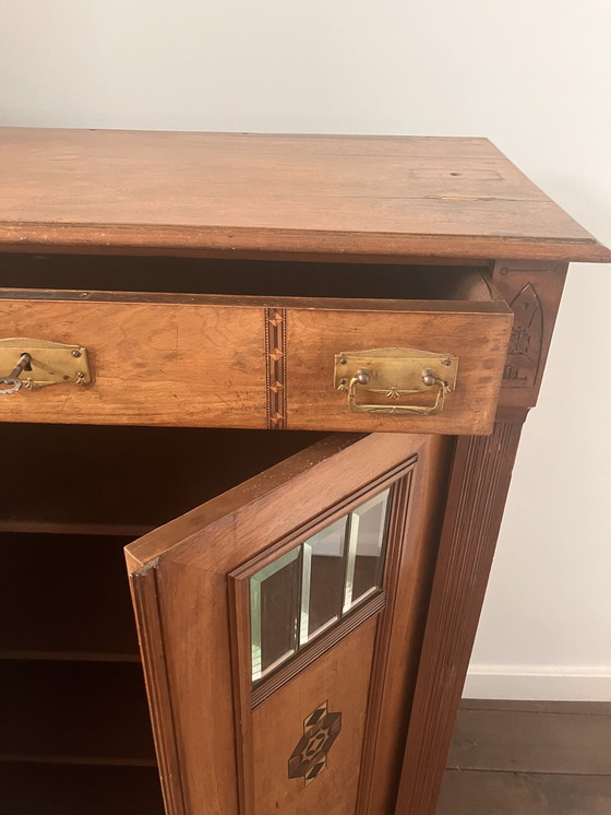 Image 1 of Antieke art deco wandkast / antique art deco wall cabinet