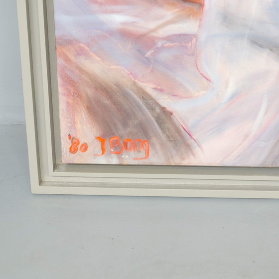 Image 1 of Besonders großes Kunstwerk Jacqueline Borg 1980er Jahre