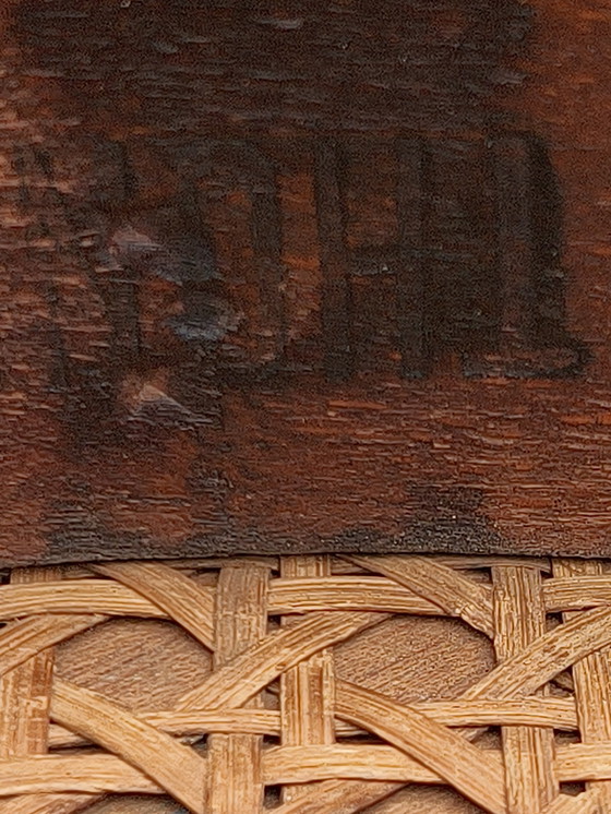 Image 1 of Thonet Barstool Leather Webbing