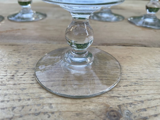 Image 1 of 6x 19. Jahrhundert Weingläser Hand-Cut Französisch