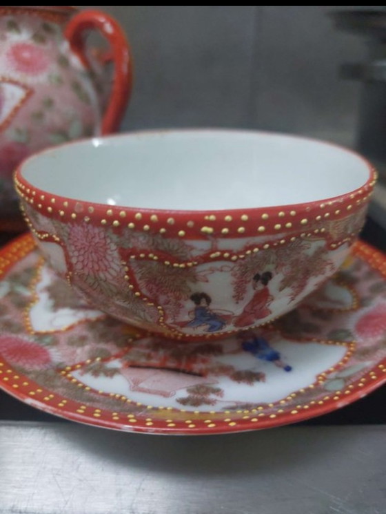 Image 1 of 15 piece katani porcelain meiji period