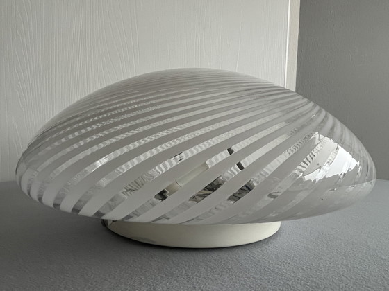 Image 1 of Murano Venini mundgeblasene Glaslampe