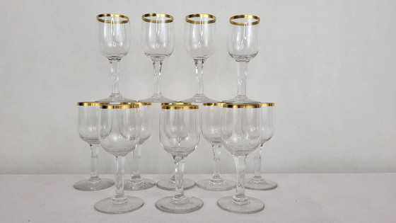 12 crystal liqueur/aperitif glasses – Glass & Decanter (photo 2 of 9)