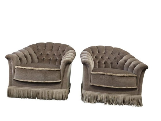 Image 1 of Ensemble de 2 fauteuils/fauteuils/sièges club vintage individuels