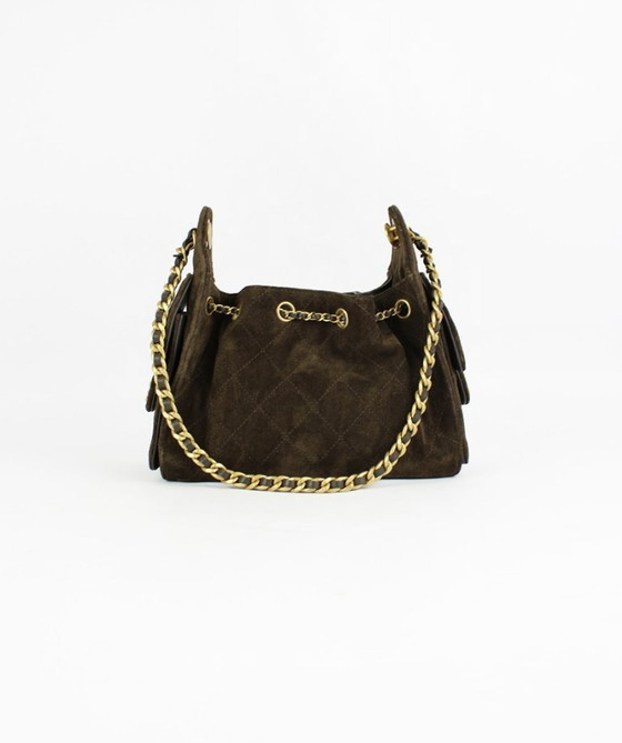 Image 1 of Chanel 25 Mini Bag Brown Suede