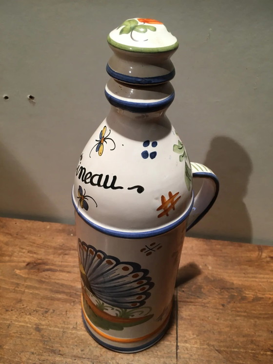 Bottiglia di liquore "Pineau" in terracotta – Bicchieri e caraffe, Porcelain, Vintage (photo 2 of 8)