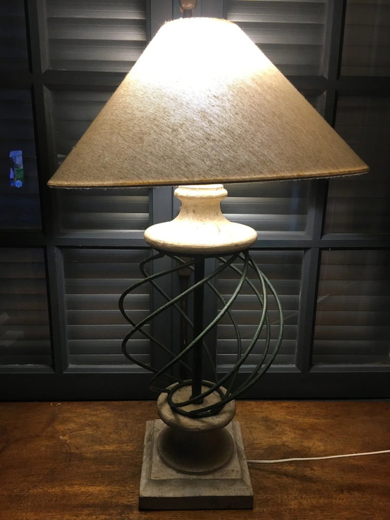 Stone and metal lamp – Table lamps, Vintage (photo 2 of 11)