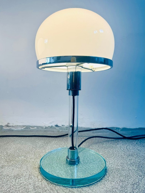 Image 1 of Lampe de bureau WG-24 de Wilhelm Wagenfeld pour Tecnolumen, Suède, années 1980