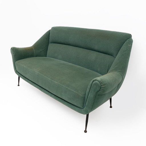 Gigi Radice Canapé italien moderne du milieu du siècle pour Minotti, années 1950