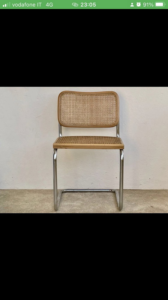 Image 1 of sedie  “B 32” (csd. “Cesca”), disegno originale di Marcel Breuer (1928), di produzione Gavina.
