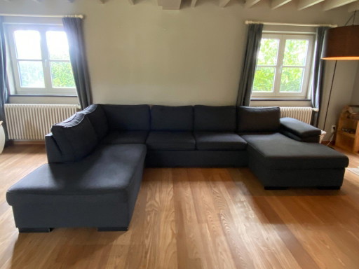 Divano angolare a U grande Henders & Hazel – Antracite – 3 5 zitsbanken, Wood