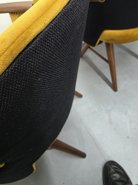 4 sedie da pranzo pastoe ft30, Tessile, Legno, Nero (foto 15 di 15)