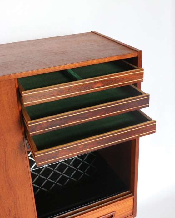 Image 1 of Vintage teak highboard Danish design sideboard sideboard