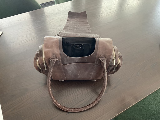 Original Charles Jourdan bag made of crocodile leather
