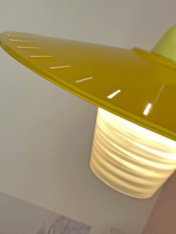 Image 1 of Lampada Mid Century Modern in vetro opalino, design olandese