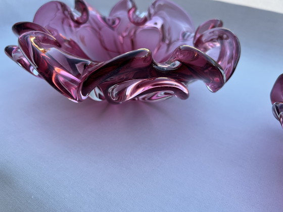 Set di 2 ciotole in vetro artistico di metà secolo – Josef Hospodka, anni '60 – Glass (photo 8 of 15)