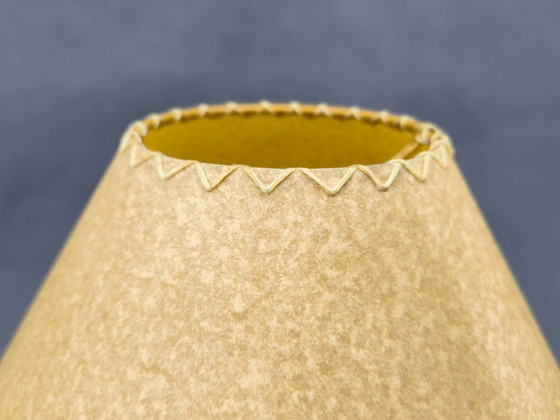 Image 1 of Mid Century Maple Table Lamp Tripod Base ULUV Style, 1960s