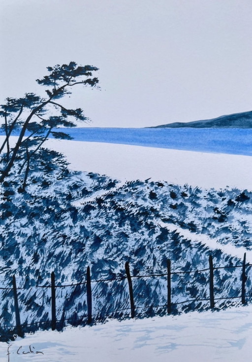 Artist's sketch on paper, 21x15cm