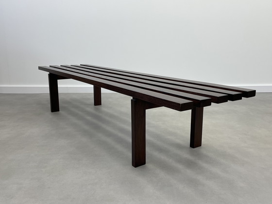 Image 1 of Panca vintage in legno massello con doghe