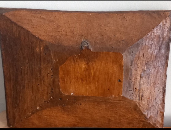 Image 1 of LOTTO: 2 BASSORILIEVI "BOIS SIC" - SCENE DI VITA CONTADINA (ANNI '70) Firmati