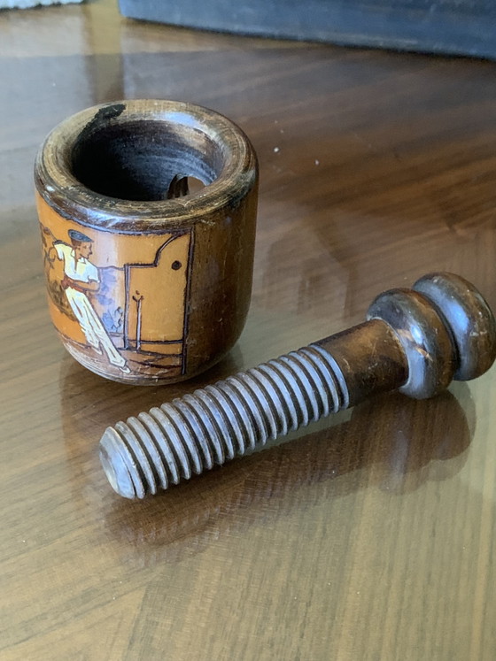 Collezione Schiaccianoci a Vite Art Déco (1920-1930) – Pelotari Basco – Bussy Secondo Louis Floutier – Arte (photo 16 of 17)