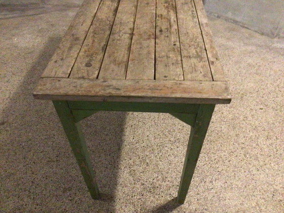 Image 1 of Tuintafel van deur gemaakt