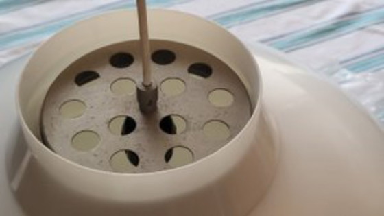 Image 1 of Lampada a sospensione Kd6 4006 bianca di Achille e Pier Giacomo Castiglioni per Kartell, 1950