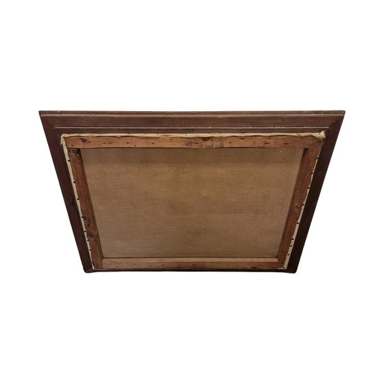 Image 1 of Peinture ancienne de Lena et le cygne datant de 1956