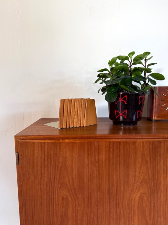 8x vintage oak bookends, Kai Kristiansen ‘60, Bookcases, Wood, Metal, Brown (photo 5 of 5)