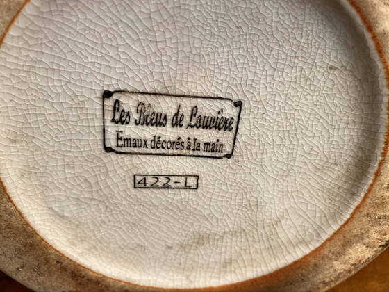 Image 1 of Grand Vase Boule Emaux De La Louvière