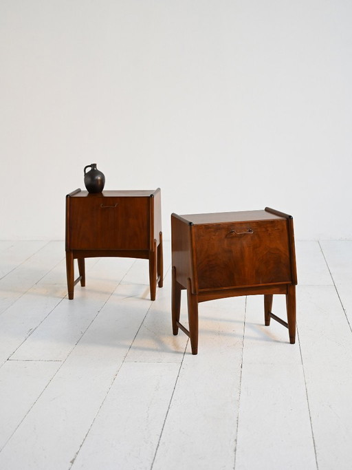 Teak Bedside Tables by A. Chr. Laursen, Denmark 1950s