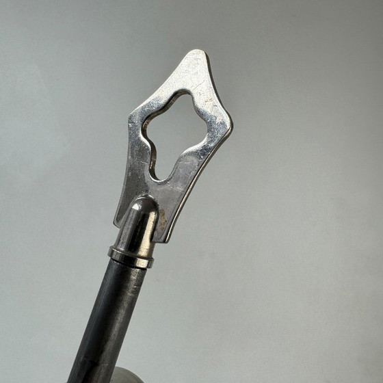 Vintage « PRATIC » Bureaulamp, Tafellampen, Metaal, Wit (foto 11 van 14)