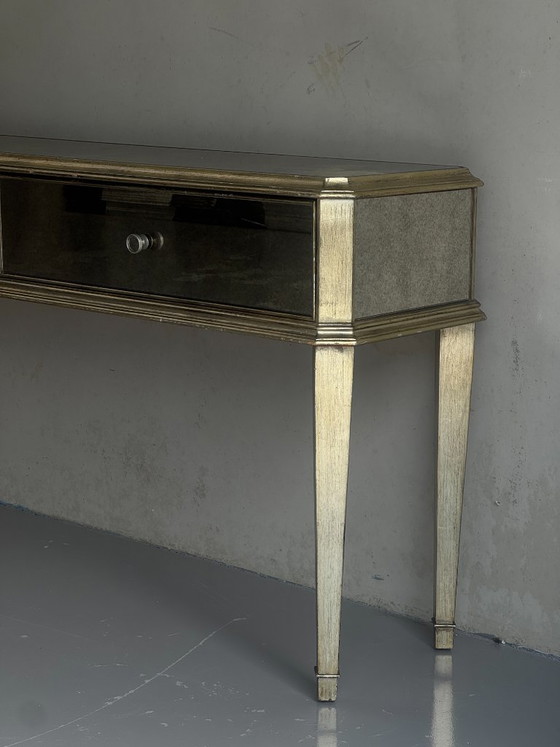 Ethan Allen Console Table – Bronze, Glass (photo 3 of 8)