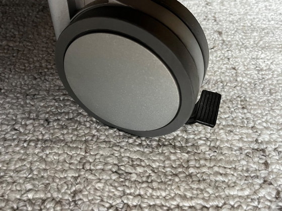 Image 1 of 2 black leather seats brand Jori, Linea JR-8700 and Ottoman