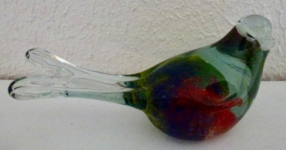 Image 1 of 3x Glass Decorative Birds, from Murano (-style), in beautiful bright colours.