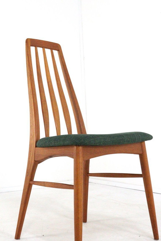 Image 1 of Set of 6 Niels Koefoed Eva dining chairs, vintage upholstered