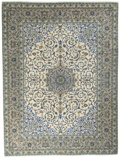 Liège Kashan noué à la main - 395 x 300 cm
