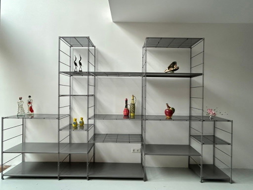 Vintage Ikea Niels Gammelgaard stellingkast "Peter" (groot!) – vitrinekasten, Metal, Glass (photo 2 of 10)