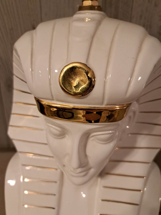 Image 1 of Lampe de table pharaon vintage années 70