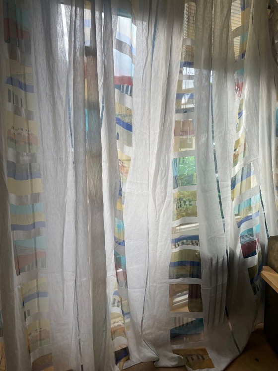 Image 1 of Kinnasand (nu Kvadrat) Tussengordijnen 4 panelen (totaal 16 meter) Geplooid