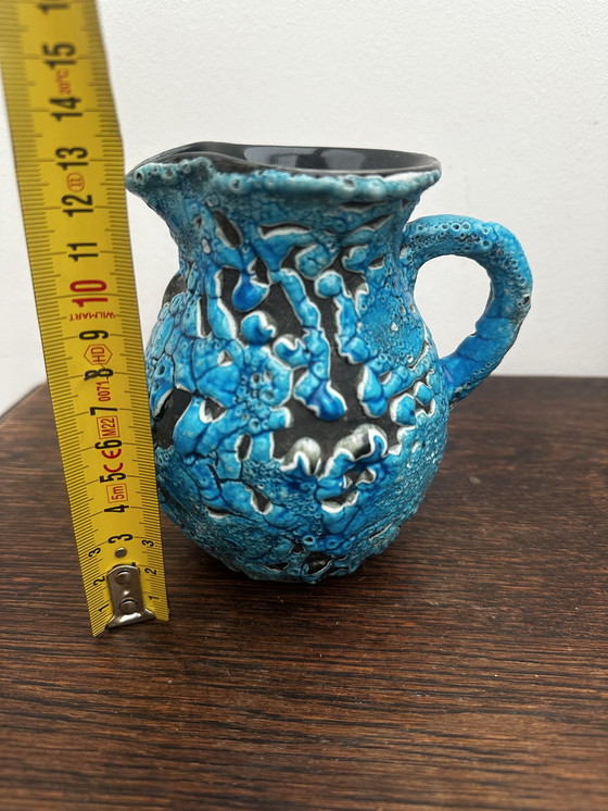 Image 1 of Brocca decorativa vintage Fat Lava Blue