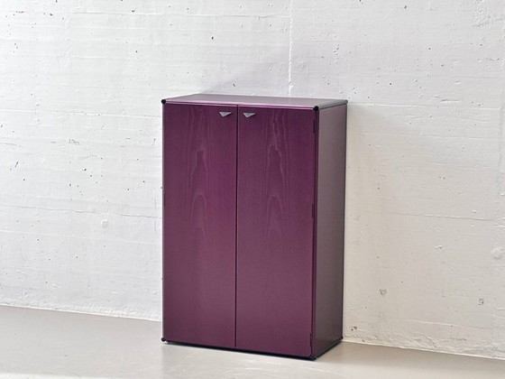 Image 1 of Modularer Designschrank in Bordeauxviolett, 1990er Jahre