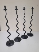 4 candelabros ondulados de Hysteria de los años 80