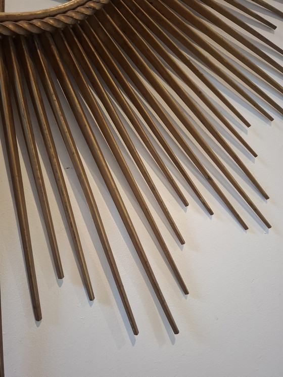 Image 1 of Specchio solare XXL 96cm! Firmato Chaty Vallauris convesso 29cm del 1960