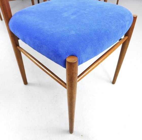 Image 1 of 6x Gustav Herkströter Stühle Lübke 1960er Mid Century