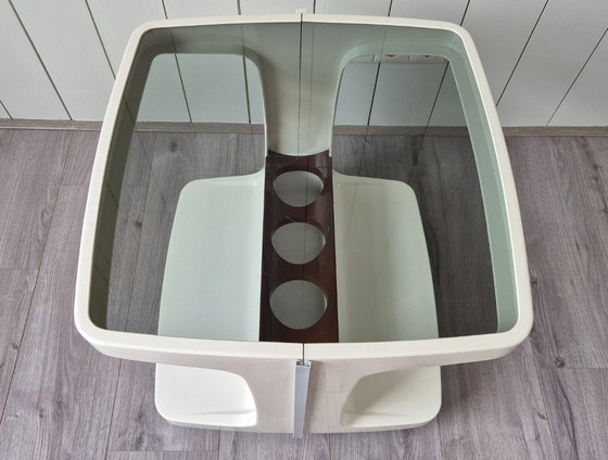 Image 1 of Vintage plastic space age bar cart trolley side table