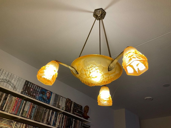 Image 1 of Suspension Art Déco ancienne