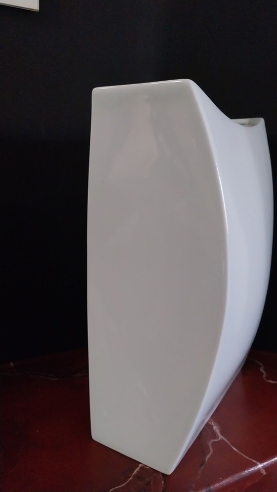 Weiße Vase von Rosenthal, Vasen, Porzellan (Foto 4 von 5)