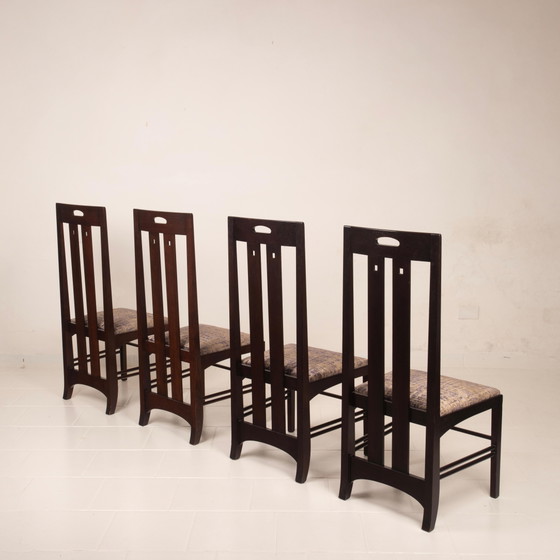 Charles Rennie Mackintosh Glasgow Style Ingram Low Chairs aus Eschenholz für Cassina – Esszimmerstühle, Wood (photo 15 of 20)